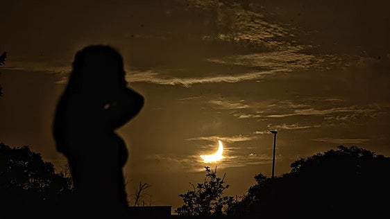 The eclipse, as seen from different viewing points in Malaga province