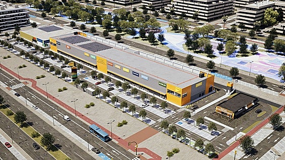 One of Malaga's main residential development areas to include shopping centre