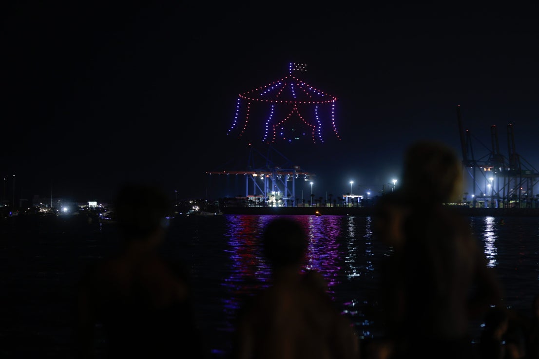 Fireworks and drones signal start of Malaga fair