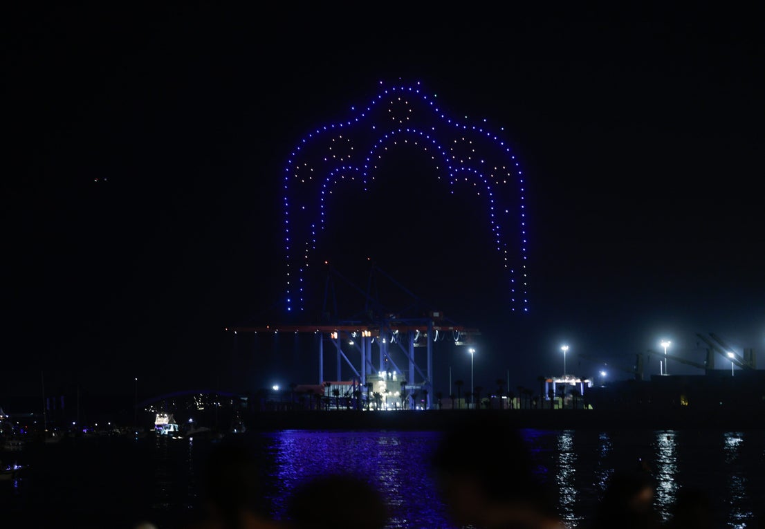 Fireworks and drones signal start of Malaga fair