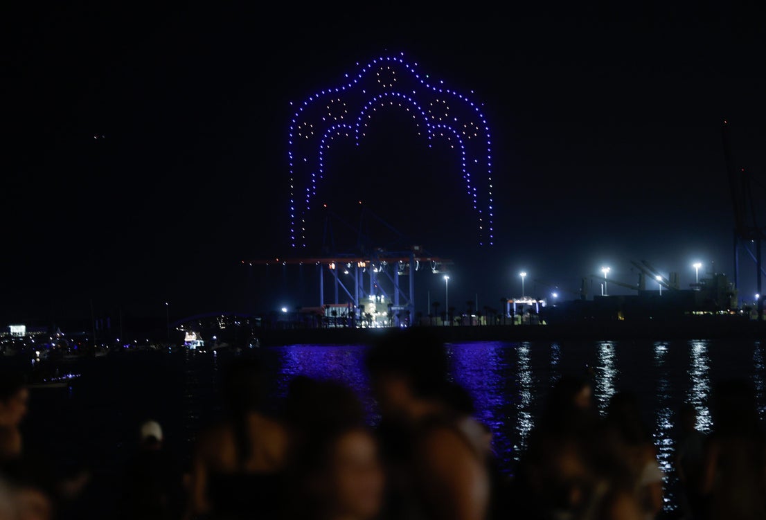 Fireworks and drones signal start of Malaga fair