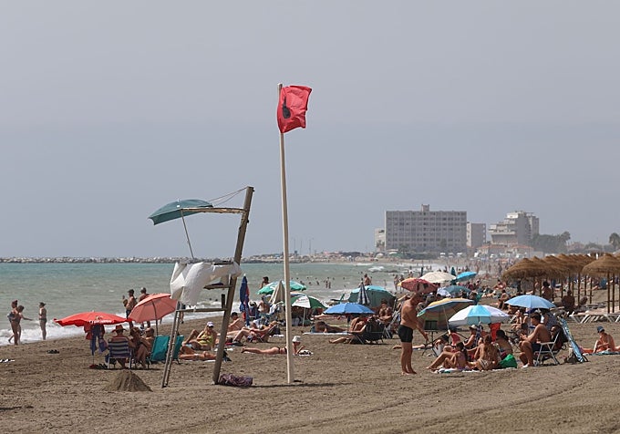 The Misericordia beach, this Monday.