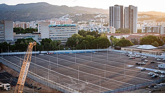 Malaga's Hospital Civil opens temporary car park with 750 spaces