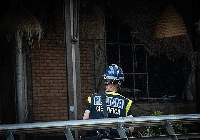 A moment from the investigation.