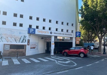 Car park at Marbella’s central market.