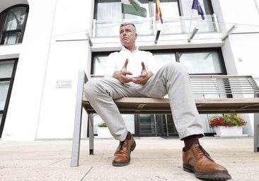 Scott Marshall, outside Benahavís town hall.