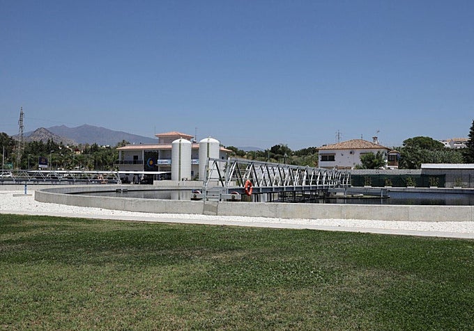 Another view of the Guadalmansa sewage treatment works.