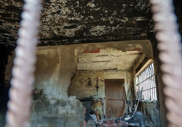 A house in Bédar, destroyed by the fire.