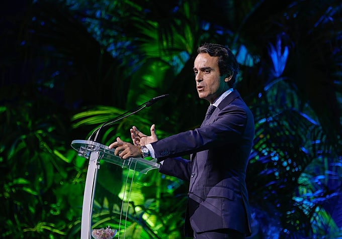 Mario Muñoz-Atanet, the regional minister for public works, at the opening of Greencities.