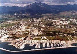 Aerial view of Marbella.