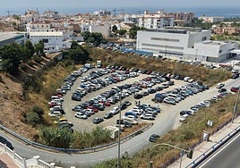 A picture of the site where the future Nerja car park is to be built.