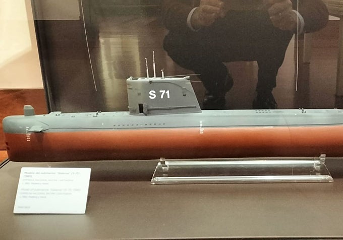 A model of the S-71 at the Naval Museum in Madrid.