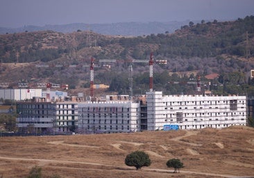 Social housing developments to the west of the Teatinos campus.