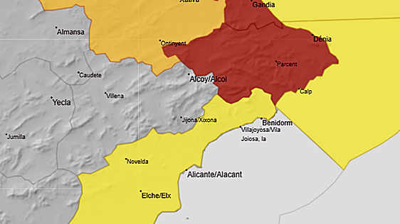 Historic Dana Adam dumps over 700mm of rain on northern Alicante as Girona river overflows