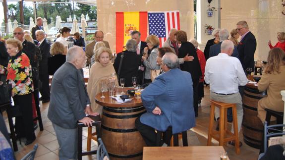 The American community remembers their home country with friends in Estepona on Thursday.