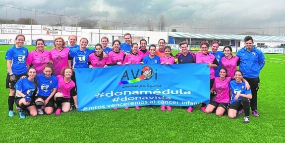 Team photo of the SAS ladies following their 12-1 win over Dream Team Girls AVOI Feminino.