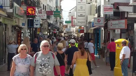 Calle San Miguel is the most popular street on the Costa del Sol. 