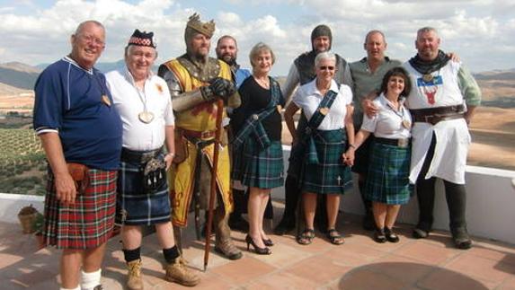 The Strathleven Artizans on a former visit to the Douglas Day Festival in the town of Teba.