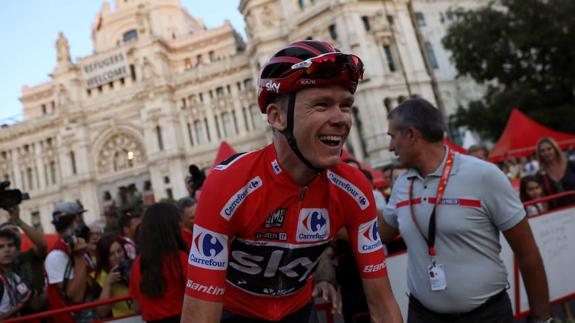 Froome, after finishing the final stage in Madrid this September.