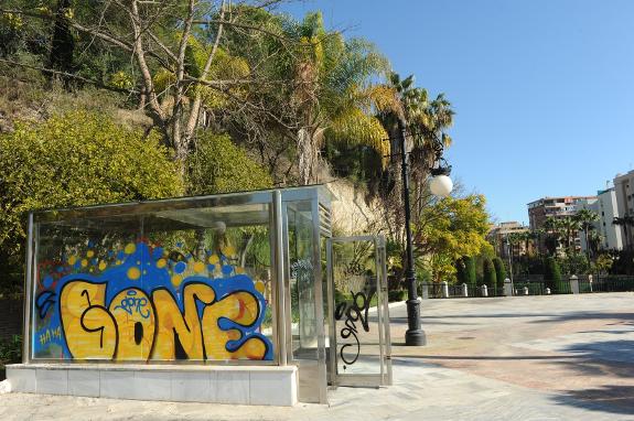 Vandalism in Marbella.
