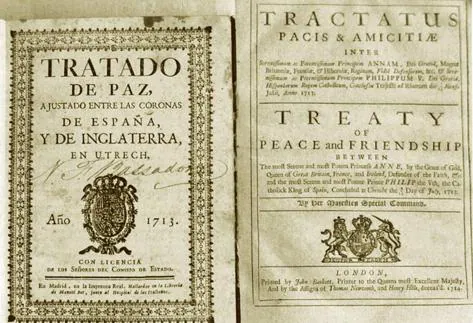 The treaty, signed in July 1713.