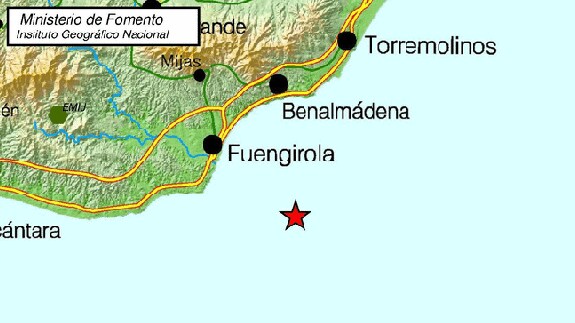 The epicentre was under the sea off the coast of Fuengirola.