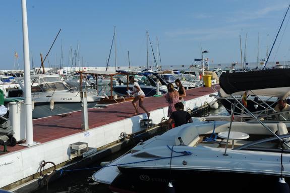 The leisure port in Marbella.