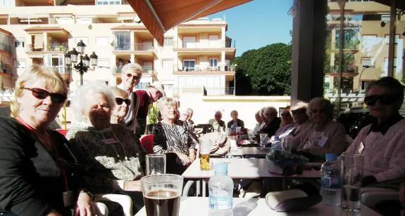 British expats attend an Age Care meeting in Benalmádena. 