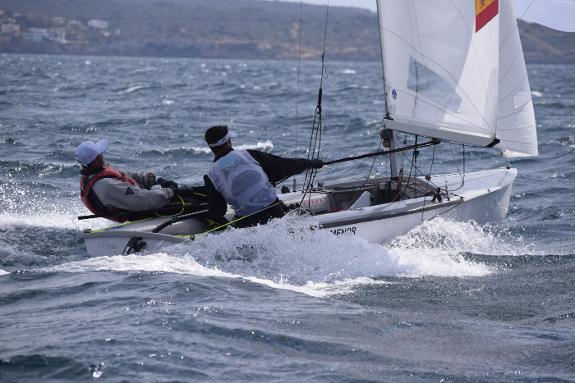 Gabriel Utrera, competing in the 470 category of sailing.