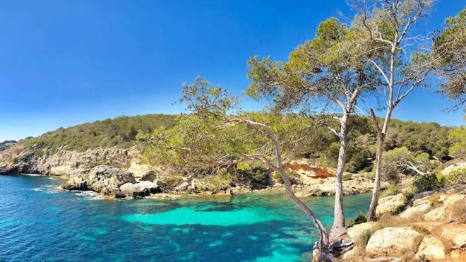 The picturesque Cala Falco in Magaluf.