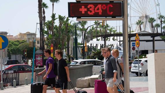 Malaga's average temperature continues to rise.
