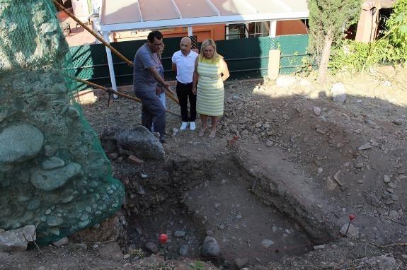 The mayor at the site.