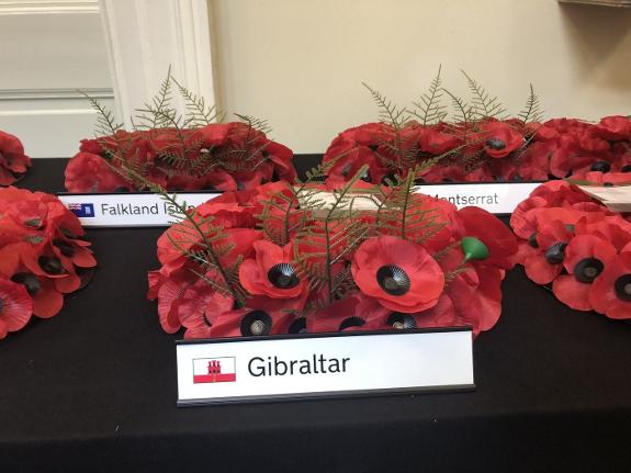 British Overseas Territories were invited to lay wreaths.