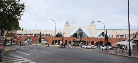 The front of Malaga's main bus station.