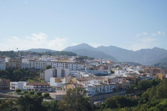 A view over Coín town centre.