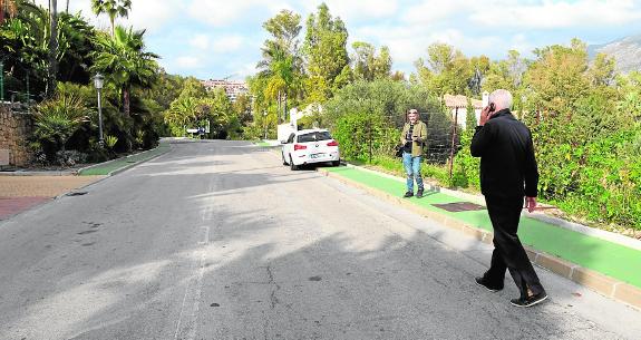 The scene of the shooting. 