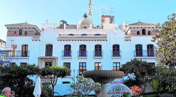 The front of the Hotel Maravilla in Estepona's old town. 