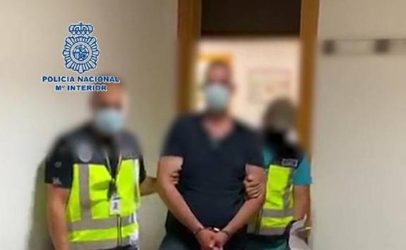 The man was tracked down to a hotel in Fuengirola.