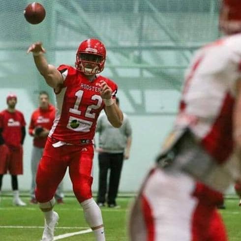 Henri Väänänen in action for the Helsinki Roosters.