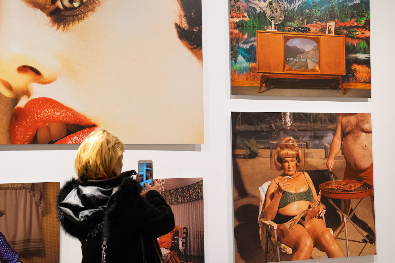 Some of the works in the exhibition.