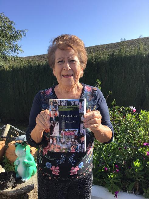 Val Williams with a copy of her book, A Pickled Past.