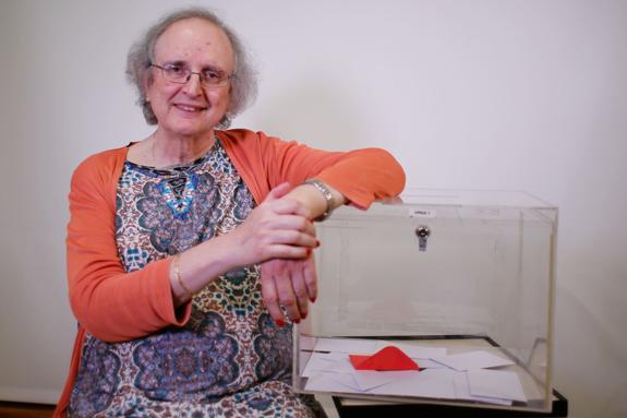 Kim Pérez, pictured in Granada before the municipal elections in 2019. 