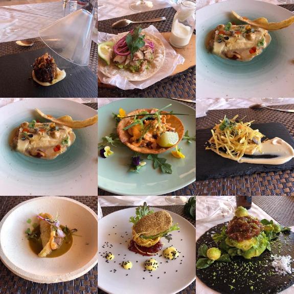 Some of the tapas on offer.