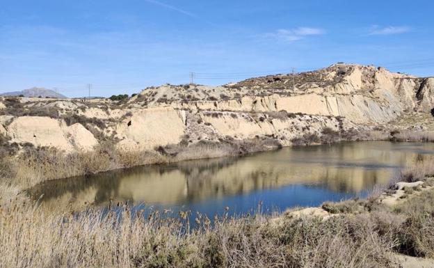 La vista de una de las lagunas. 