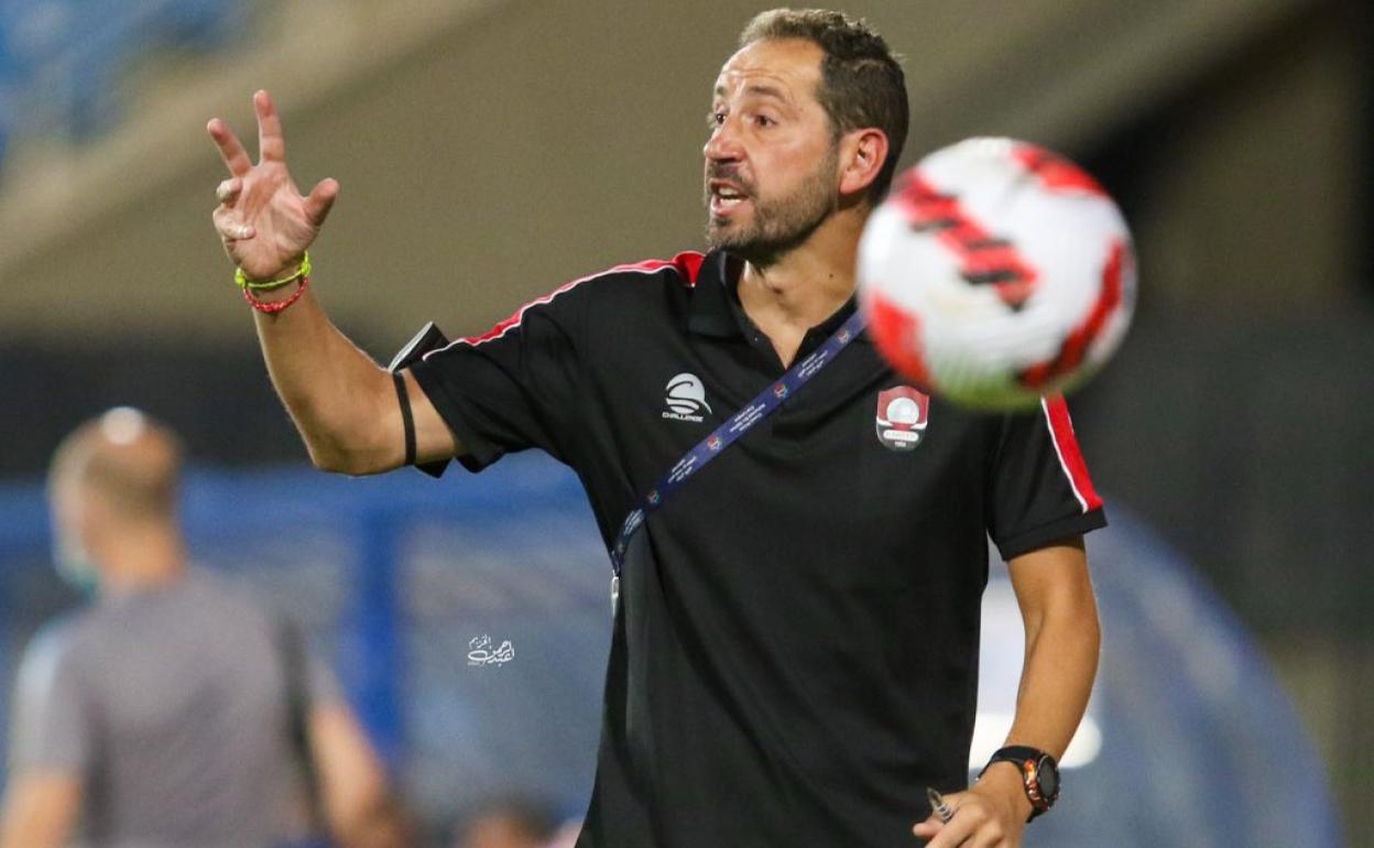 El técnico soriano Pablo Machín, durante su reciente etapa en Arabia Saudita. 