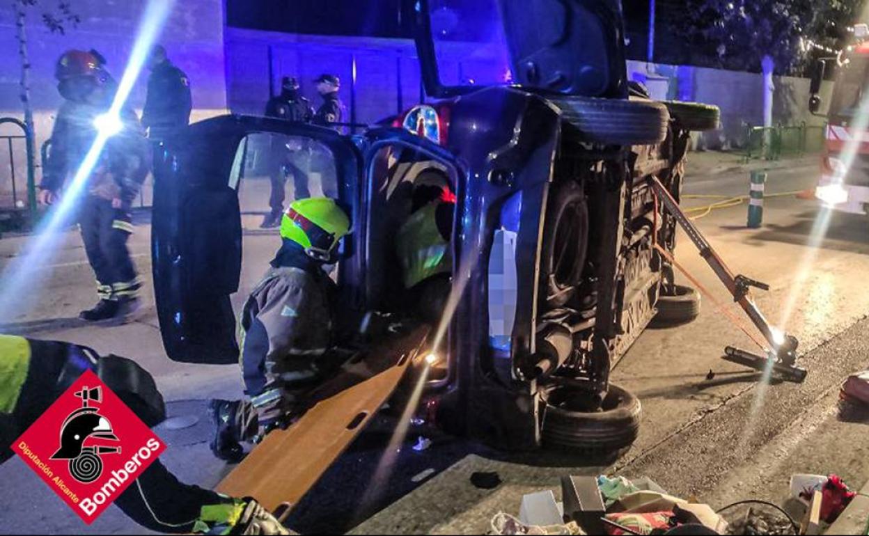 Estado del vehículo tras el accidente. 