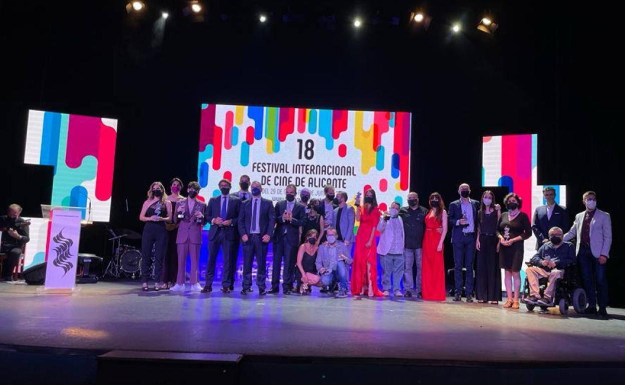 Gala de clausura del 18º Festival de Cine de Alicante.