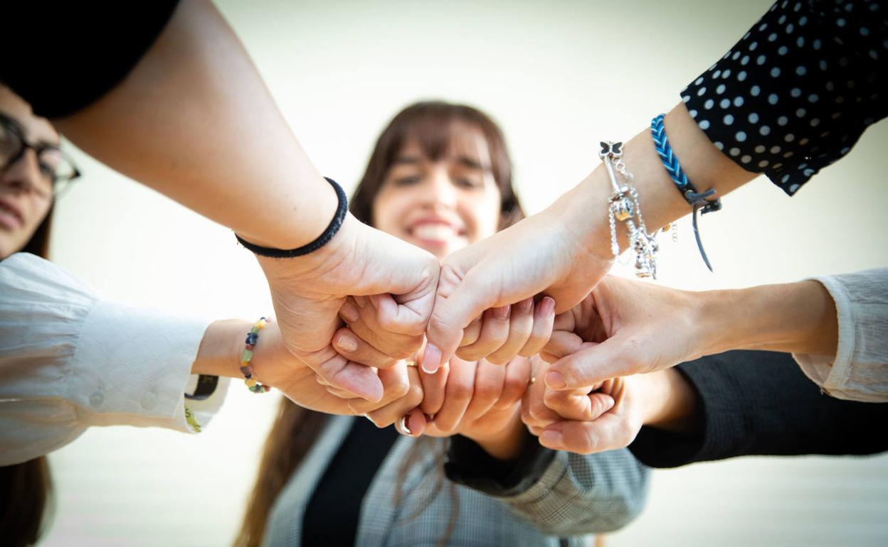 El equipo de la compañía, unido en este proyecto.