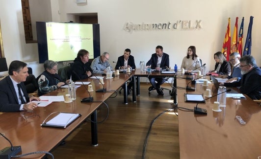 Reunión del Patronato celebrada este lunes en el Ayuntamiento de Elche 