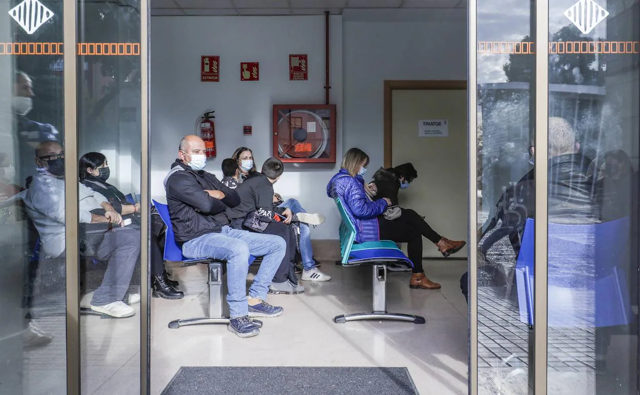 Sala de espera en las Urgencias de un centro sanitario de la Comunitat 